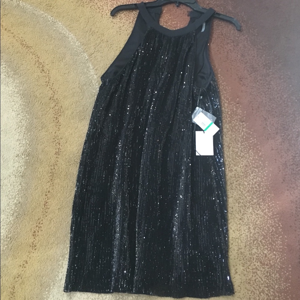 Halter sequin top black never worn